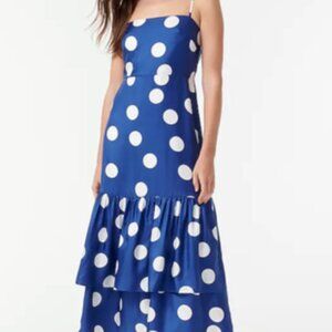 J.Crew Silk Polkadot Dress Size 6